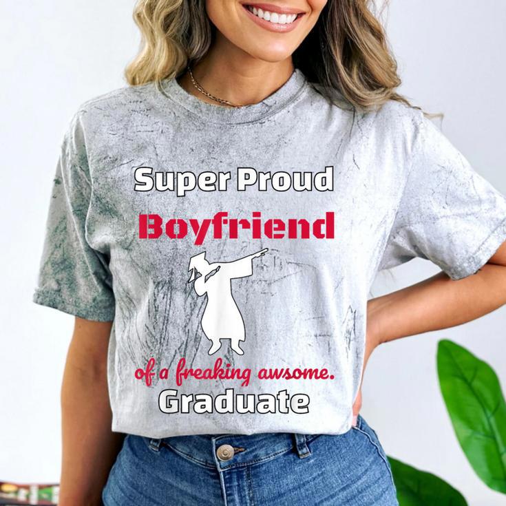 Proud Boyfriend Of 2018 Graduate Dabbing Graduation Comfort Color Blast T-Shirt