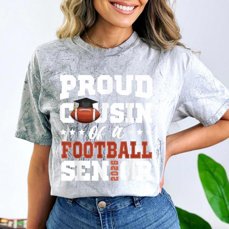 Proud Cousin Of a Football Senior 2026 Graduation Gifts Comfort Color Blast T-Shirt