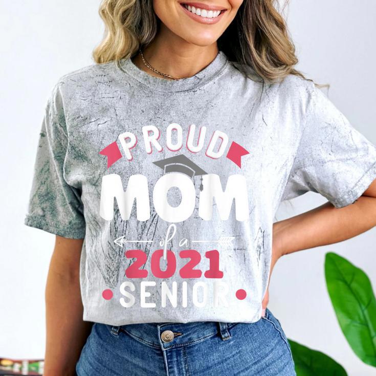Proud Mom Of a 2021 Senior Year School Graduation Party Comfort Color Blast T-Shirt