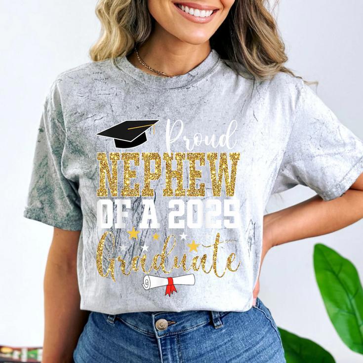 Proud Nephew Of A 2025 Graduate Nephew Graduation 2025 Comfort Color Blast T-Shirt