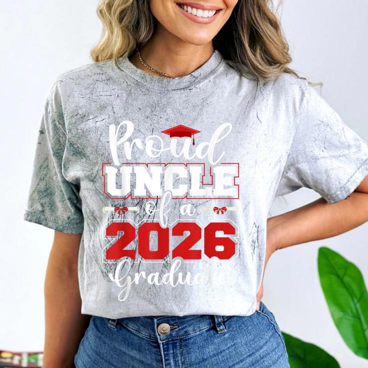 Proud Uncle Of A 2026 Graduate Senior Family Graduation Comfort Color Blast T-Shirt