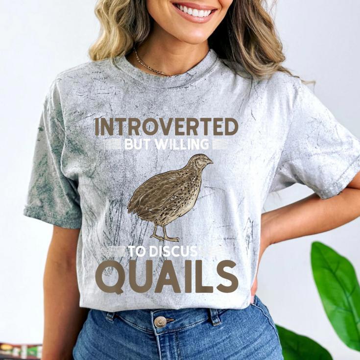 Quail Bird Lover Introvert Quail Comfort Color Blast T-Shirt