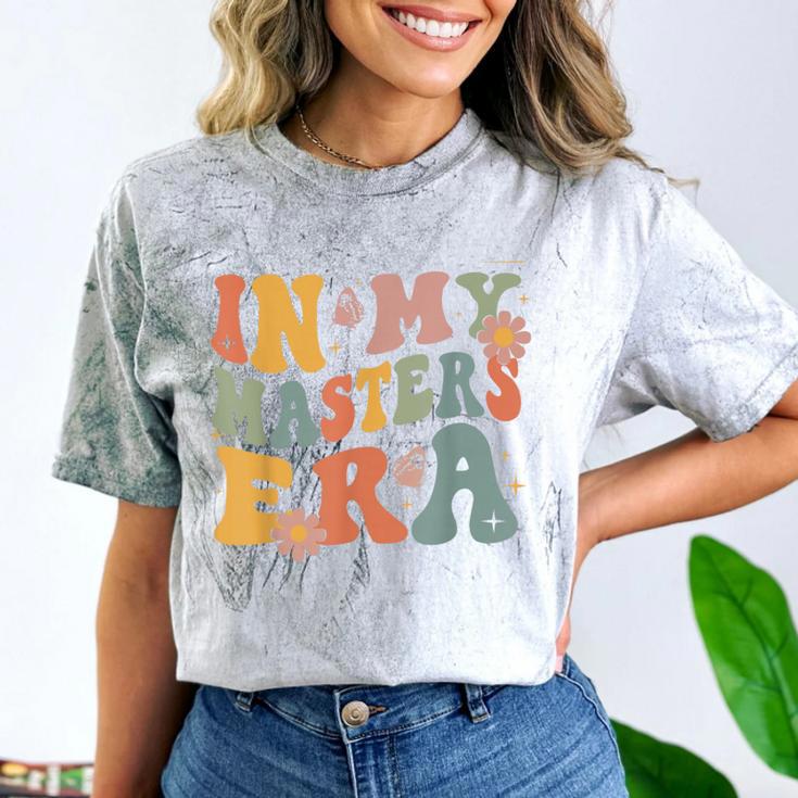 Retro Groovy In My Master's Degree Era Graduation Master Comfort Color Blast T-Shirt