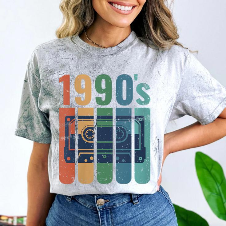 Retro Nineties Style Audio Tape Nostalgia Year 1990 Comfort Color Blast T-Shirt