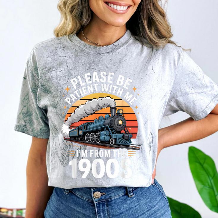 Retro Please Be Patient With Me I'm From The 1900s Train Comfort Color Blast T-Shirt