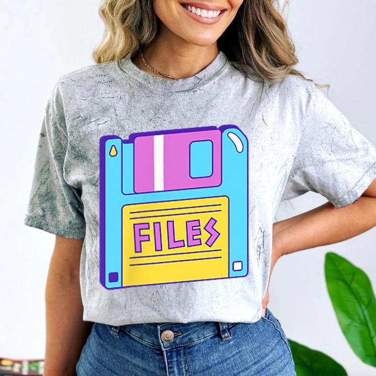 Retro TechnologyOld School Floppy Nostalgia 90s Generation Comfort Color Blast T-Shirt