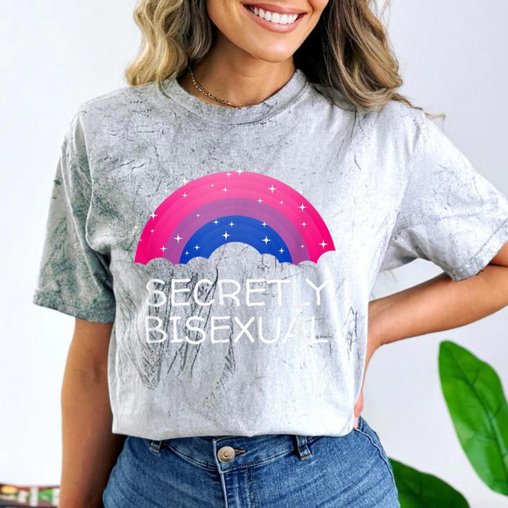 Secretly Bisexual Bi Introvert Bi Pride Antisocial LGBTQ Comfort Color Blast T-Shirt