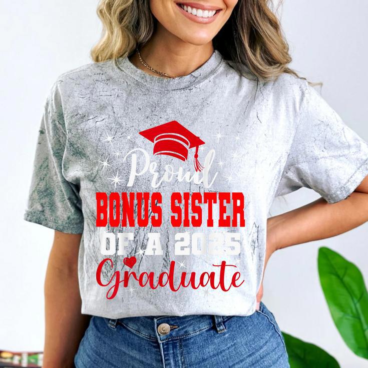 Super Proud Bonus Sister Of 2025 Graduate Graduation Family Comfort Color Blast T-Shirt