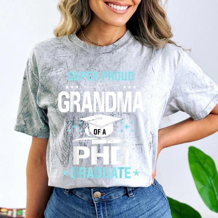 Super Proud Grandma Of A PHD Graduate Senior Graduation Comfort Color Blast T-Shirt
