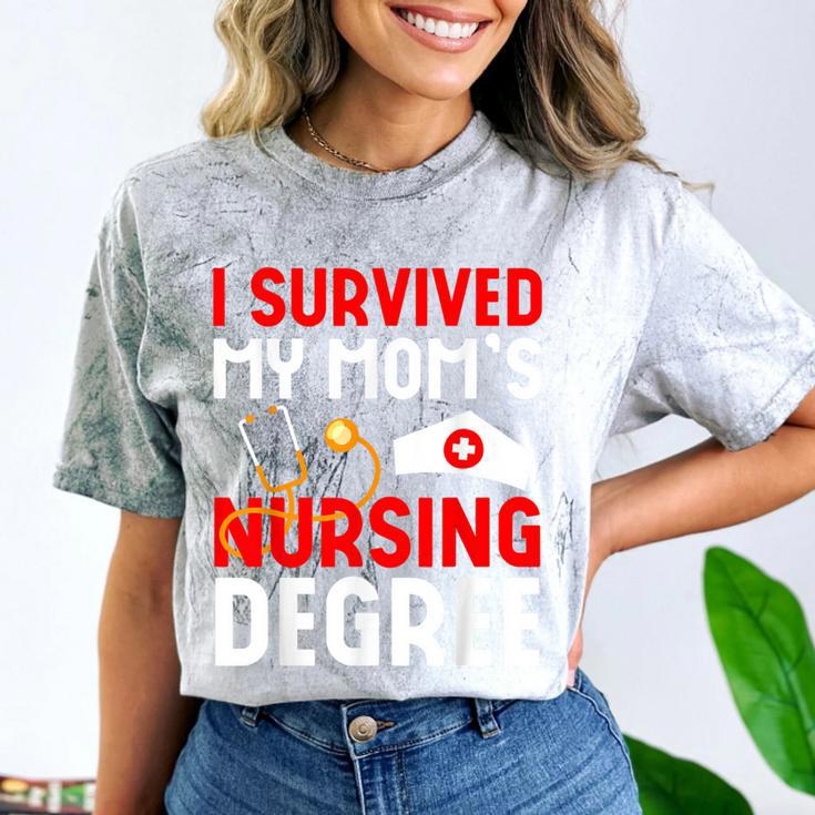 I Survived My Mom's Nursing Degree Graduation Day 2026 Comfort Color Blast T-Shirt