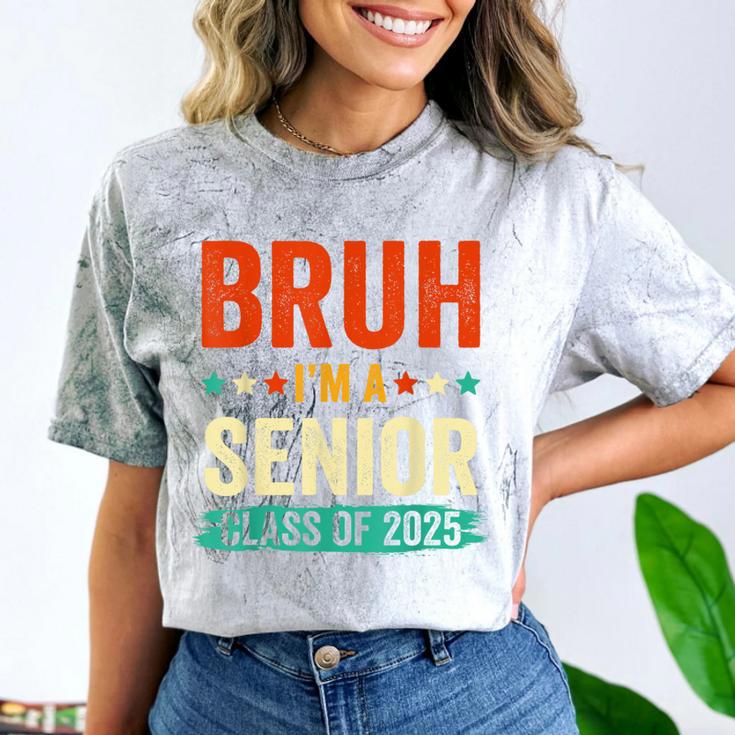 Vintage Bruh I'm A Senior Class Of 2025 Graduation Women Men Comfort Color Blast T-Shirt
