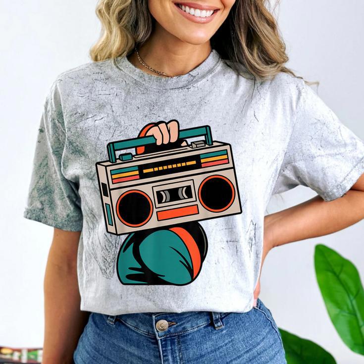 80s 90s Retro Party Costume Nostalgia Boombox Music Hip Hop Comfort Color Blast T-Shirt