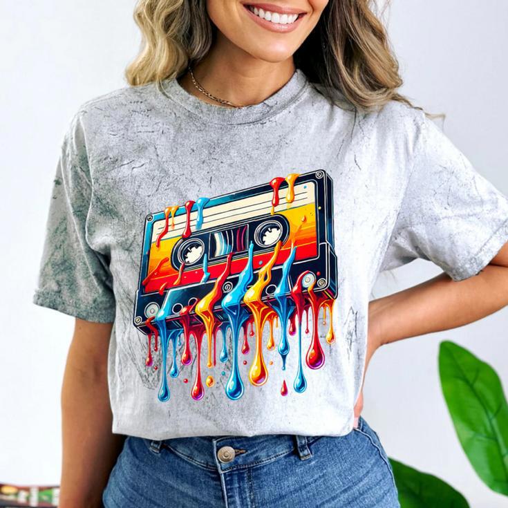80s 90s Retro Party Costume Nostalgia Cassette Comfort Color Blast T-Shirt