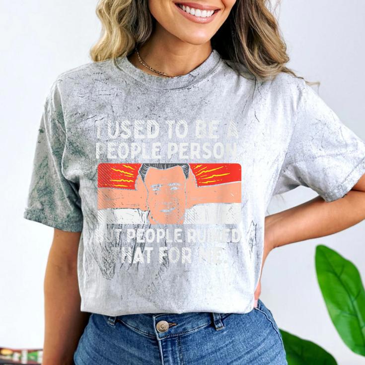 Antisocial Not A People Person Socially Selective Introvert Comfort Color Blast T-Shirt