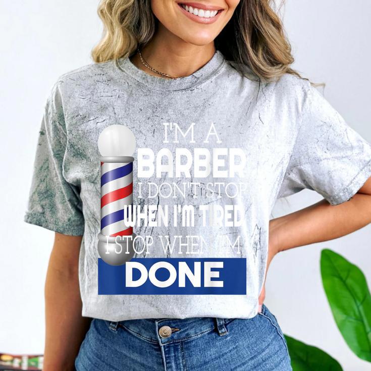 Barber Stylist Barber College Graduation Comfort Color Blast T-Shirt