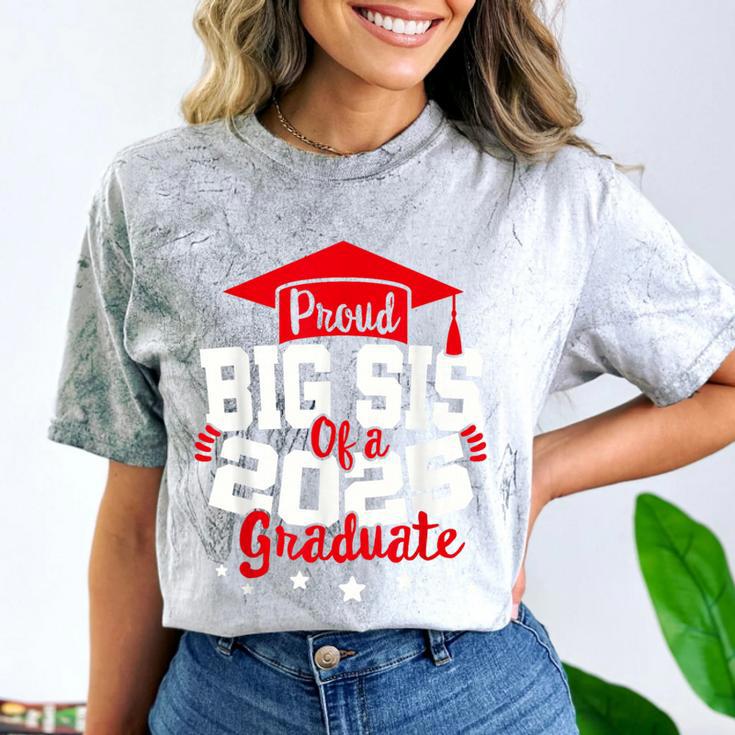 Big Sis Of a 2025 Graduate Class Senior Graduation Grad 25 Comfort Color Blast T-Shirt