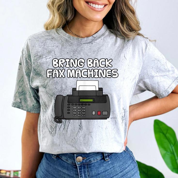 Bring Back Fax Machines Office Sarcasm Nostalgia Comfort Color Blast T-Shirt