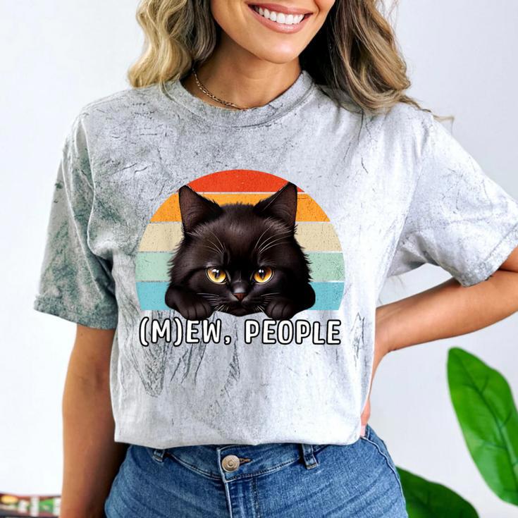 Cat Pun Introvert Anti Social Ew People Kitty Comfort Color Blast T-Shirt Cat Pun Introvert Anti Social Ew People Kitty Comfort Color Blast T-Shirt