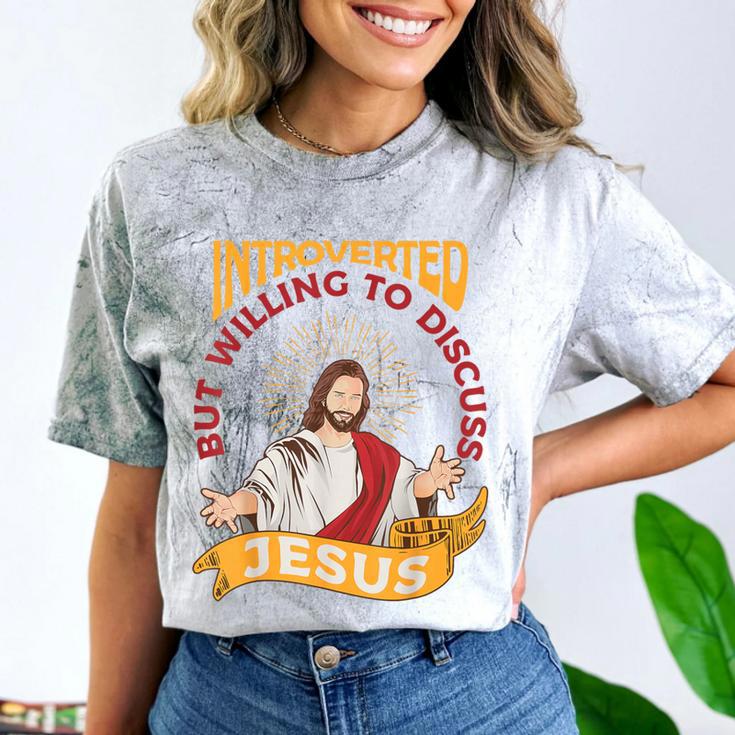 Christian Jesus Religious Sayings Catholic Introvert Comfort Color Blast T-Shirt Christian Jesus Religious Sayings Catholic Introvert Comfort Color Blast T-Shirt