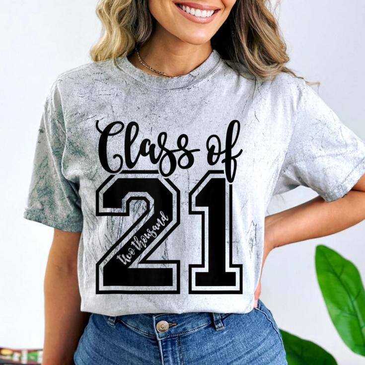 Class Of 2021 Senior 21 Cool Graduation Comfort Color Blast T-Shirt