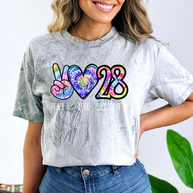 Class Of 2028 Shirt Tie Dye Senior Graduation Class Reunion Comfort Color Blast T-Shirt