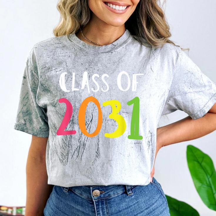 Class Of 2031 Kindergarten Graduation Back To School T-Shirt Comfort Color Blast T-Shirt
