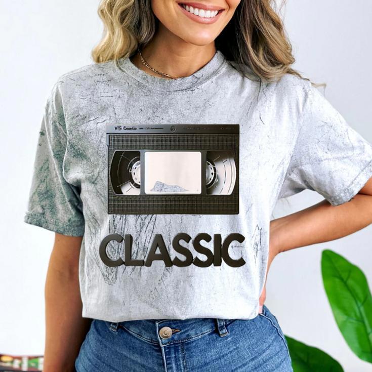 Classic VHS Tape Nostalgia Retro Comfort Color Blast T-Shirt