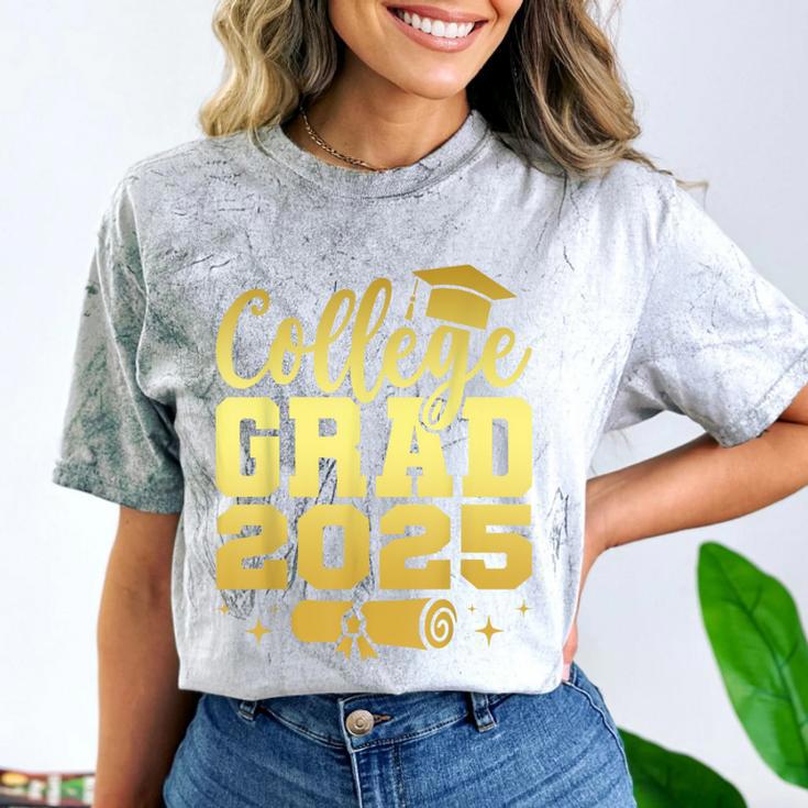 College Grad Class Of 2025 Senior Graduate Graduation Comfort Color Blast T-Shirt