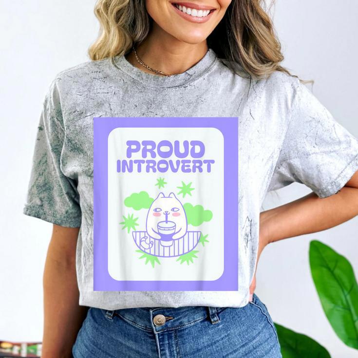 Cool Fun Cute Proud Introvert Cat Character For Men Women Comfort Color Blast T-Shirt Cool Fun Cute Proud Introvert Cat Character For Men Women Comfort Color Blast T-Shirt