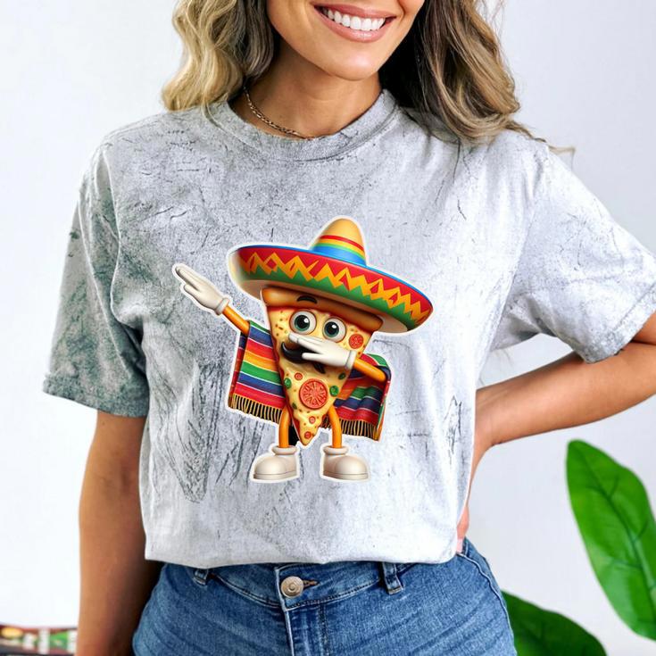 Dabbing Mexican Pizza Dance Food Lover Graduation Comfort Color Blast T-Shirt
