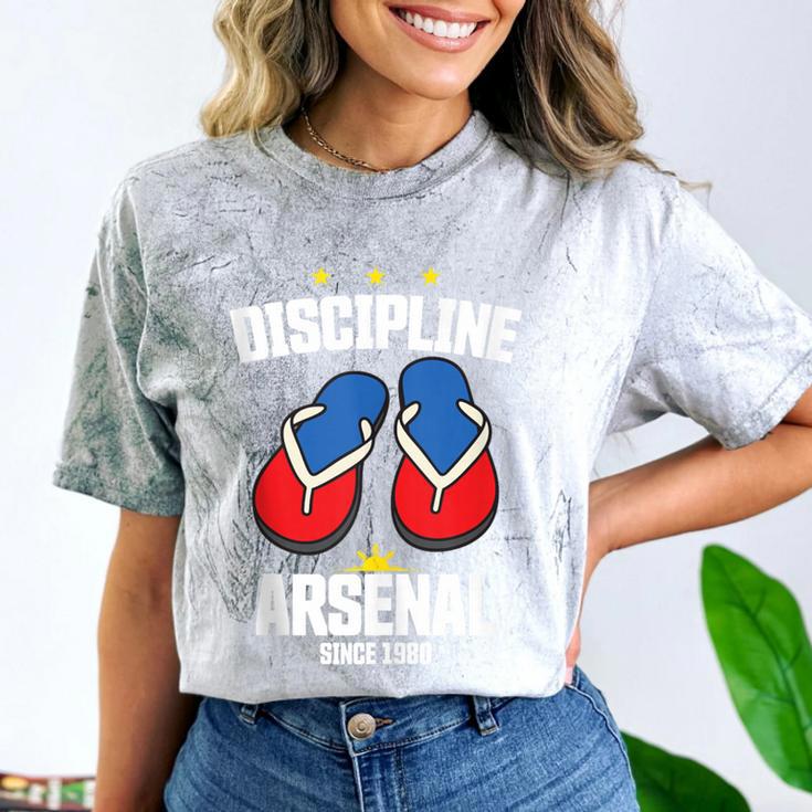 Discipline Arsenal Pinoy Nostalgia Filipino Tsinelas Comfort Color Blast T-Shirt Discipline Arsenal Pinoy Nostalgia Filipino Tsinelas Comfort Color Blast T-Shirt