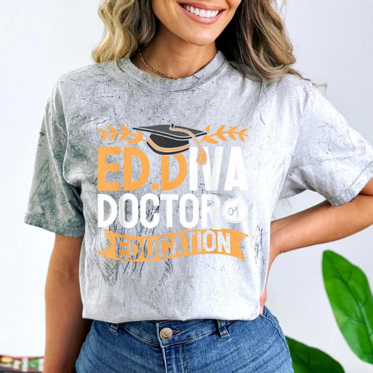 Doctor Of Education EdD Graduation ED Diva Comfort Color Blast T-Shirt