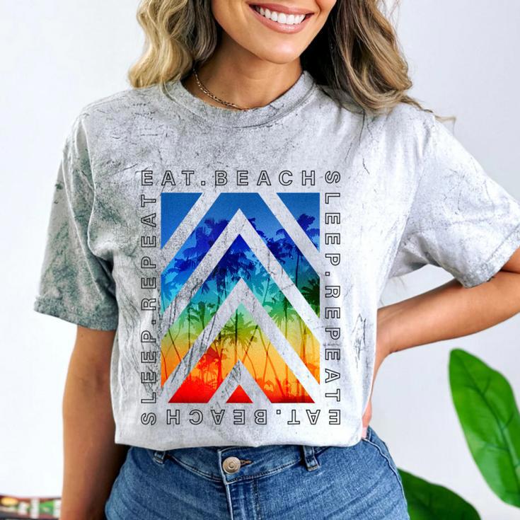 Eat Beach Sleep Repeat Summer Vacation Graduation Tees Men Women Kids Comfort Color Blast T-Shirt