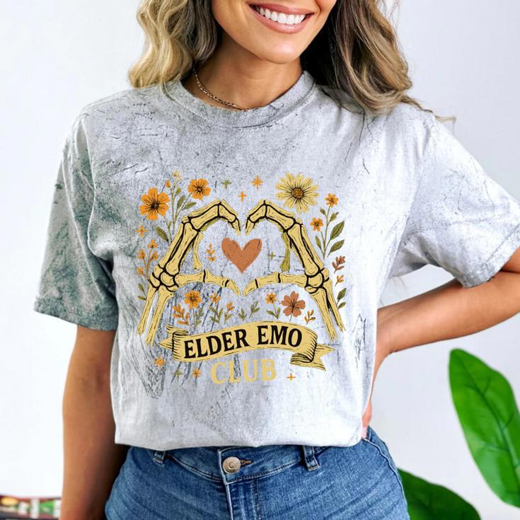 Elder Emo Club Skeleton Hands Heart Nostalgia Comfort Color Blast T-Shirt