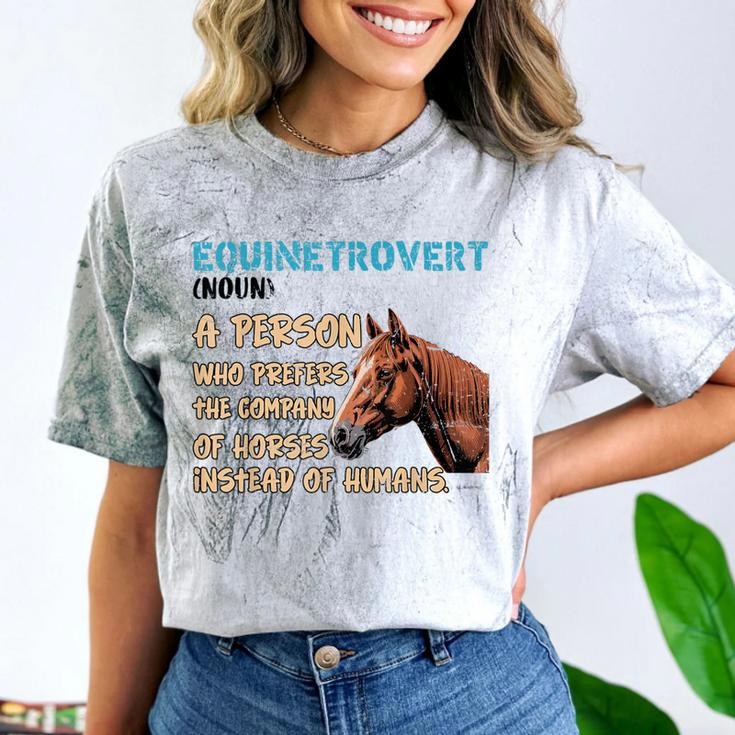 Equinetrovert Definition Equine Horse Riding Introvert Comfort Color Blast T-Shirt Equinetrovert Definition Equine Horse Riding Introvert Comfort Color Blast T-Shirt