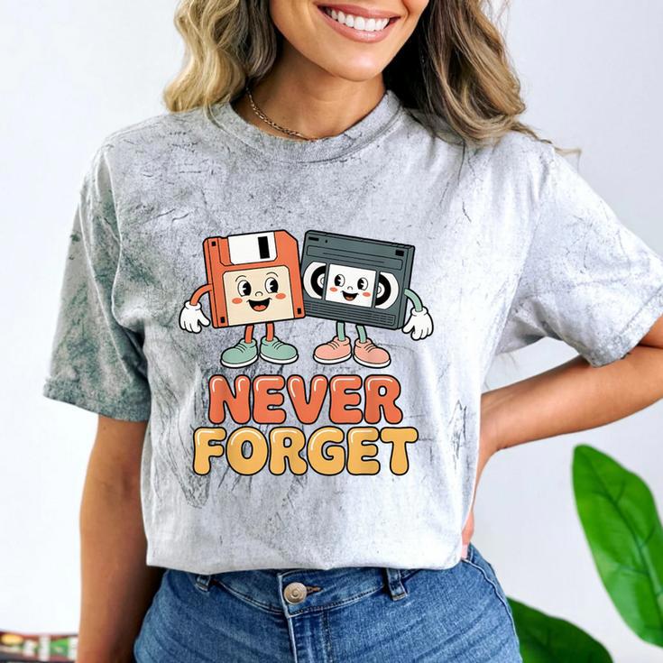 Never Forget Retro Old Technology Nostalgia Comfort Color Blast T-Shirt Never Forget Retro Old Technology Nostalgia Comfort Color Blast T-Shirt