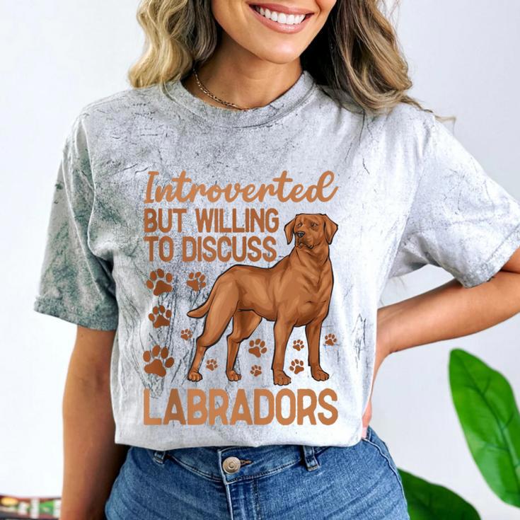 Fox Red Labrador Retriever Introvert Foxred Lab Comfort Color Blast T-Shirt