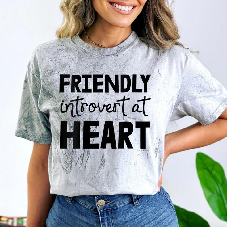Friendly Introvert At Heart Comfort Color Blast T-Shirt Friendly Introvert At Heart Comfort Color Blast T-Shirt