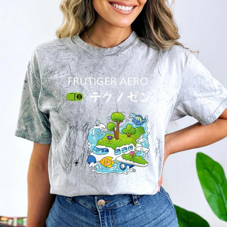 Frutiger Aero Y2K Fashion Trends Statement Piece Tech Orbite Comfort Color Blast T-Shirt