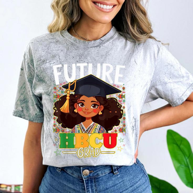 Future HBCU Grad Afro Girl College Graduation Kids Comfort Color Blast T-Shirt