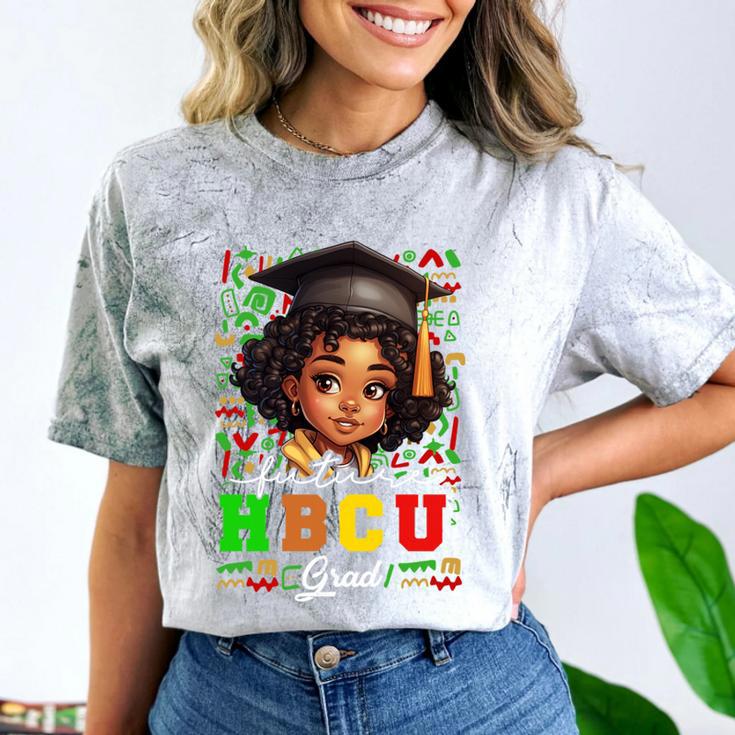 Future HBCU Grad Girl Kids Graduation HBCU College Comfort Color Blast T-Shirt