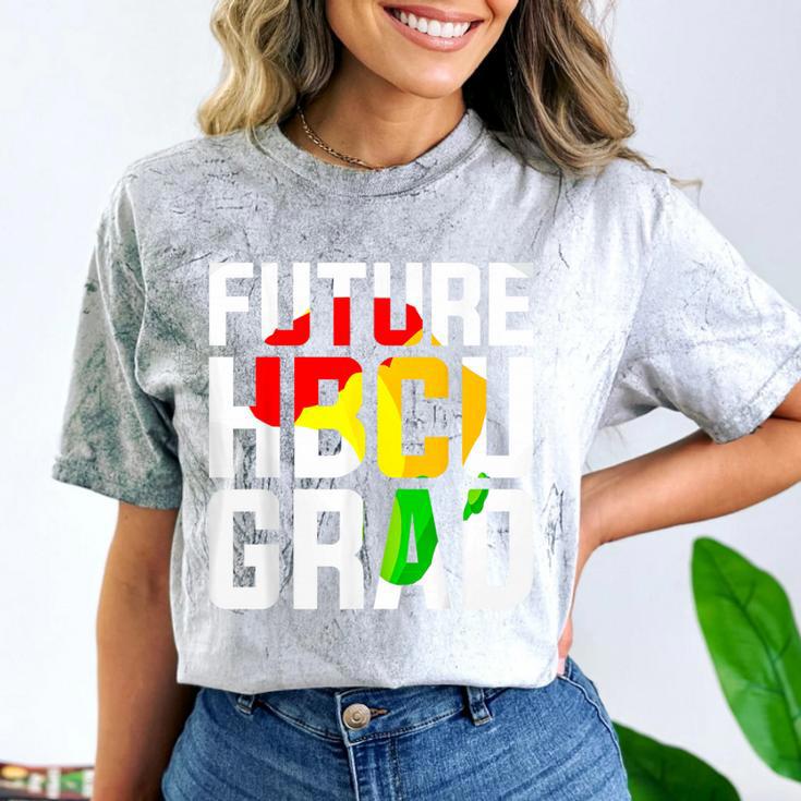 Future HBCU Graduate Afro Girls College Graduation Comfort Color Blast T-Shirt