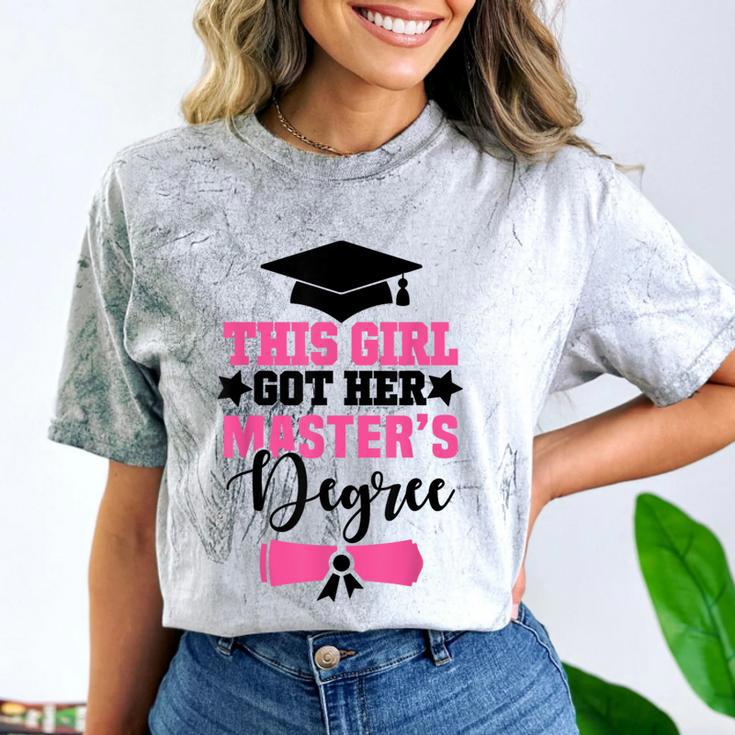 This Girl Got Her Masters Degree Graduation Mastered It 2024 Comfort Color Blast T-Shirt