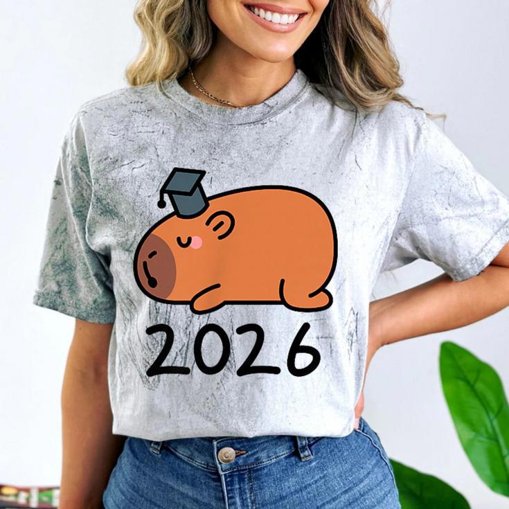 Grad Class Of 2026 Capybara Graduation Graduated Kids Comfort Color Blast T-Shirt