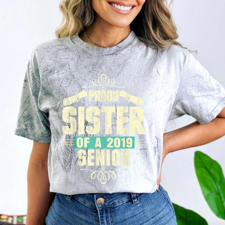 Graduation 2019 TShirt Proud Sister Of A Senior Comfort Color Blast T-Shirt