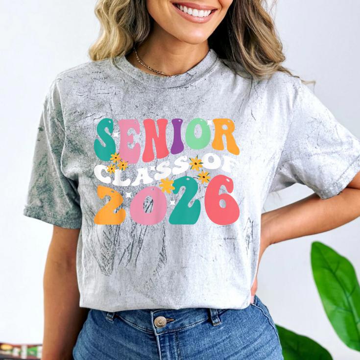Groovy Senior Class Of 2026 My Last First Day Graduation 26 Comfort Color Blast T-Shirt