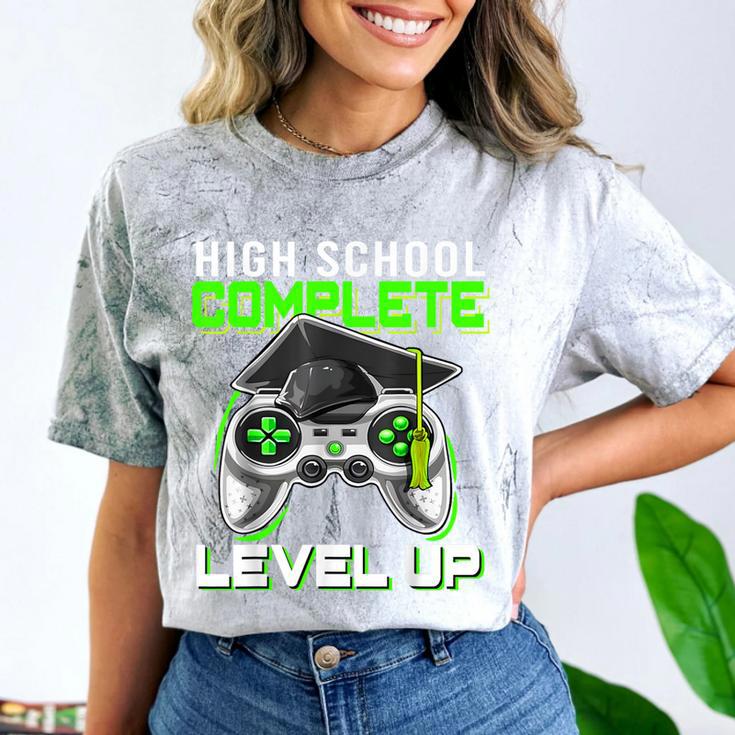 High School Level Complete Class Of 2024 Graduation Comfort Color Blast T-Shirt