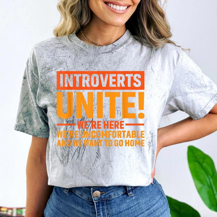Introvert Antisocial Sarcasm Introverts Unite Anti Social Comfort Color Blast T-Shirt Introvert Antisocial Sarcasm Introverts Unite Anti Social Comfort Color Blast T-Shirt