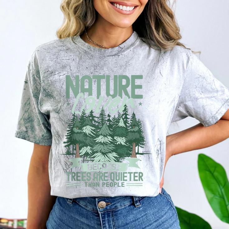 Introvert Nature Lover Introverted Forest Lover & Tree Comfort Color Blast T-Shirt
