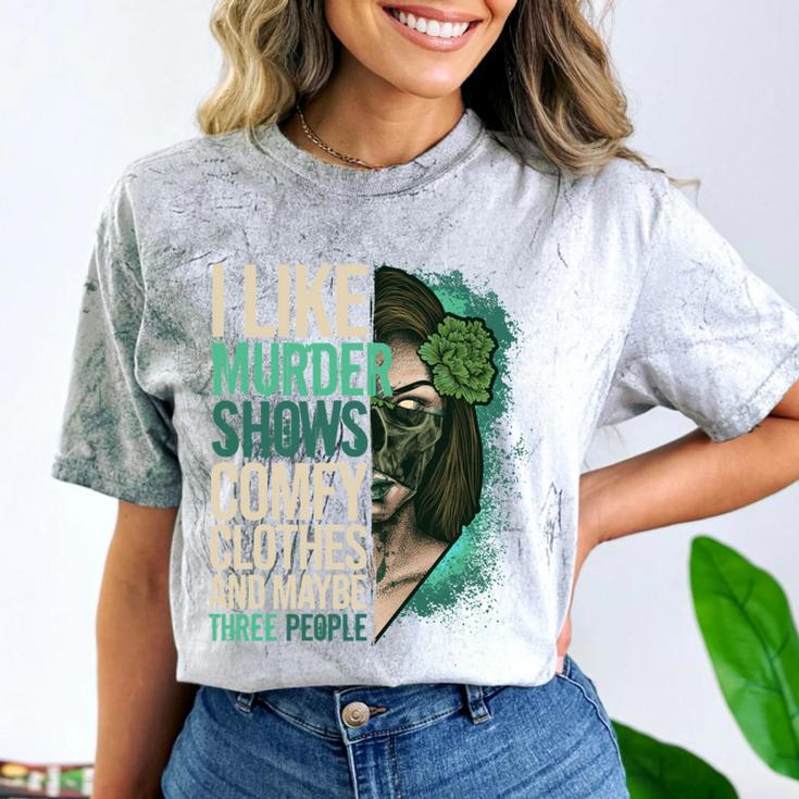 Introverted Murder Shows True Crime Lovers Introvert Comfort Color Blast T-Shirt